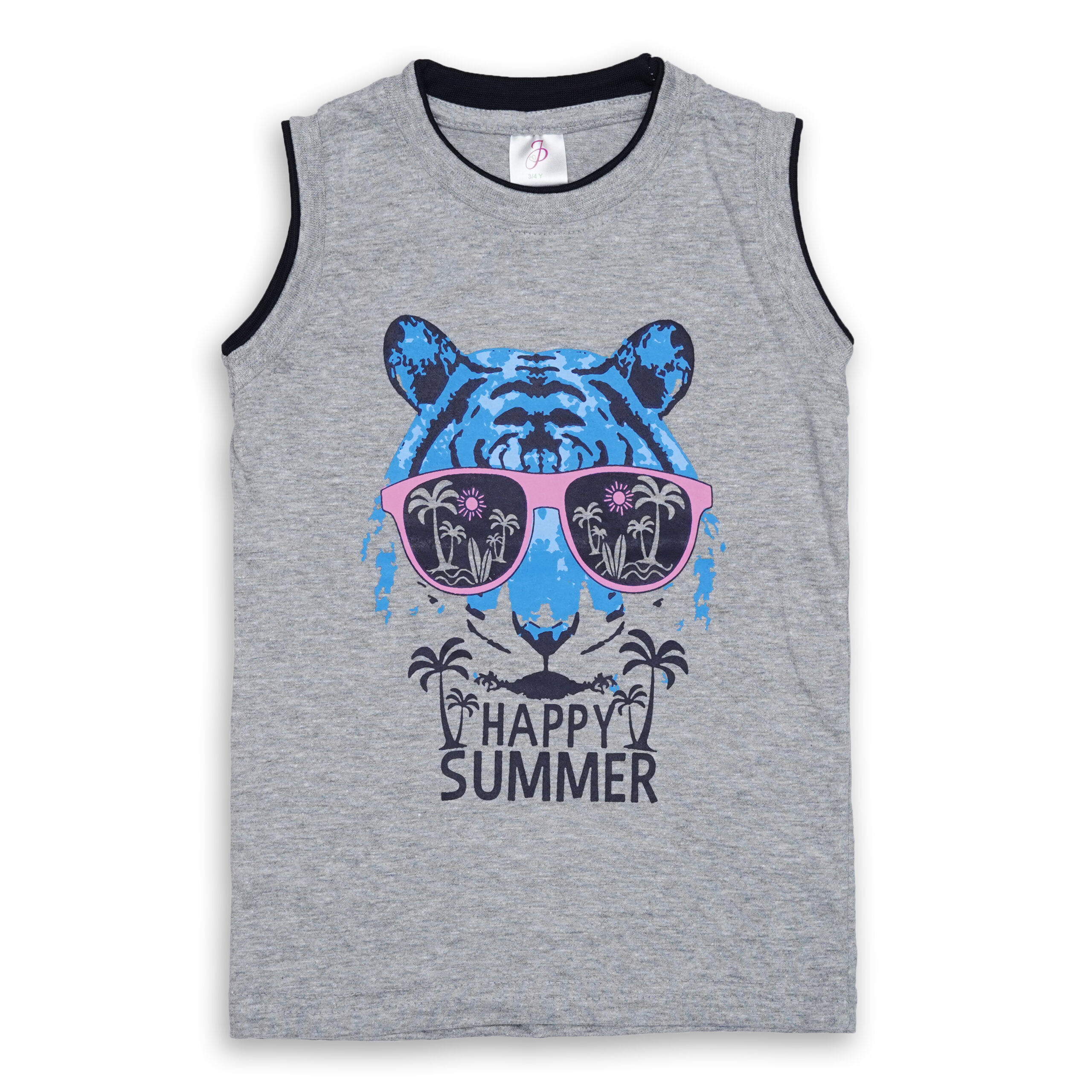 Rs.80 (15PCS Bundle = Rs1200)KIDS SLEEVELESS TOP WITH COLOURFUL PRINT WHOLESALE - Image 5